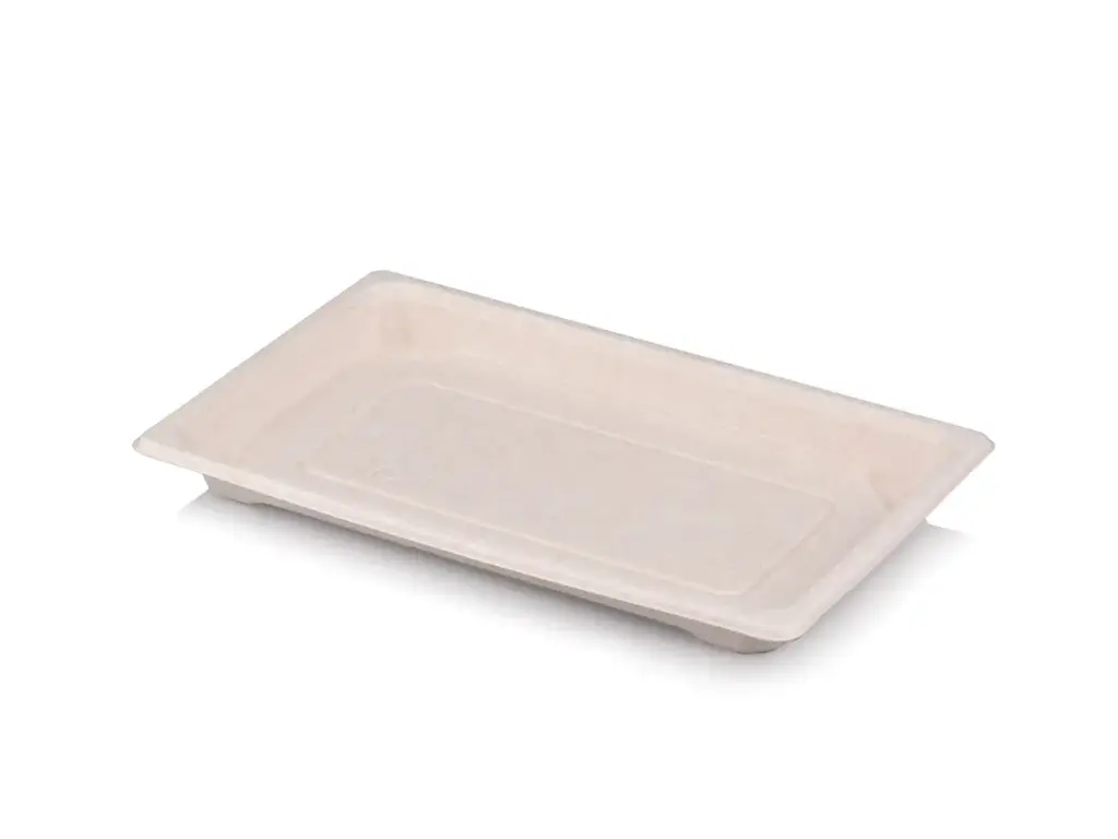 Sushi - Trays - Sugar Cane Earth & PET Lid