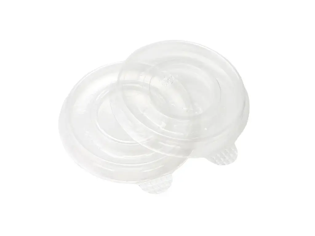 Clear FLAT Lid Ice Cream - Vintage 