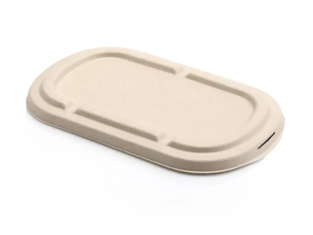 Sugar Cane - Meal Container (Compartments) LID  - Oval 