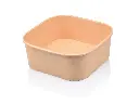 Square - (1PE) Paper Salad Bowl - 1000ml  (50's) - XJ  