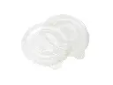 Clear FLAT Lid Ice Cream - Vintage 